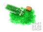 Transparent Frosted Green Size 11-0 Seed Beads